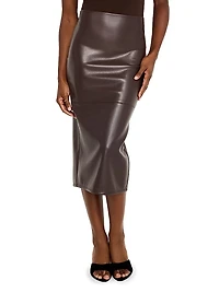 Better Than Leather Midi-Skirt