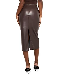 Better Than Leather Midi-Skirt