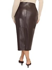 Better Than Leather Midi-Skirt