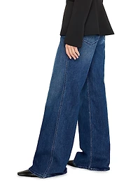 Good Skate Mid-Rise Stretch Wide-Leg Jeans
