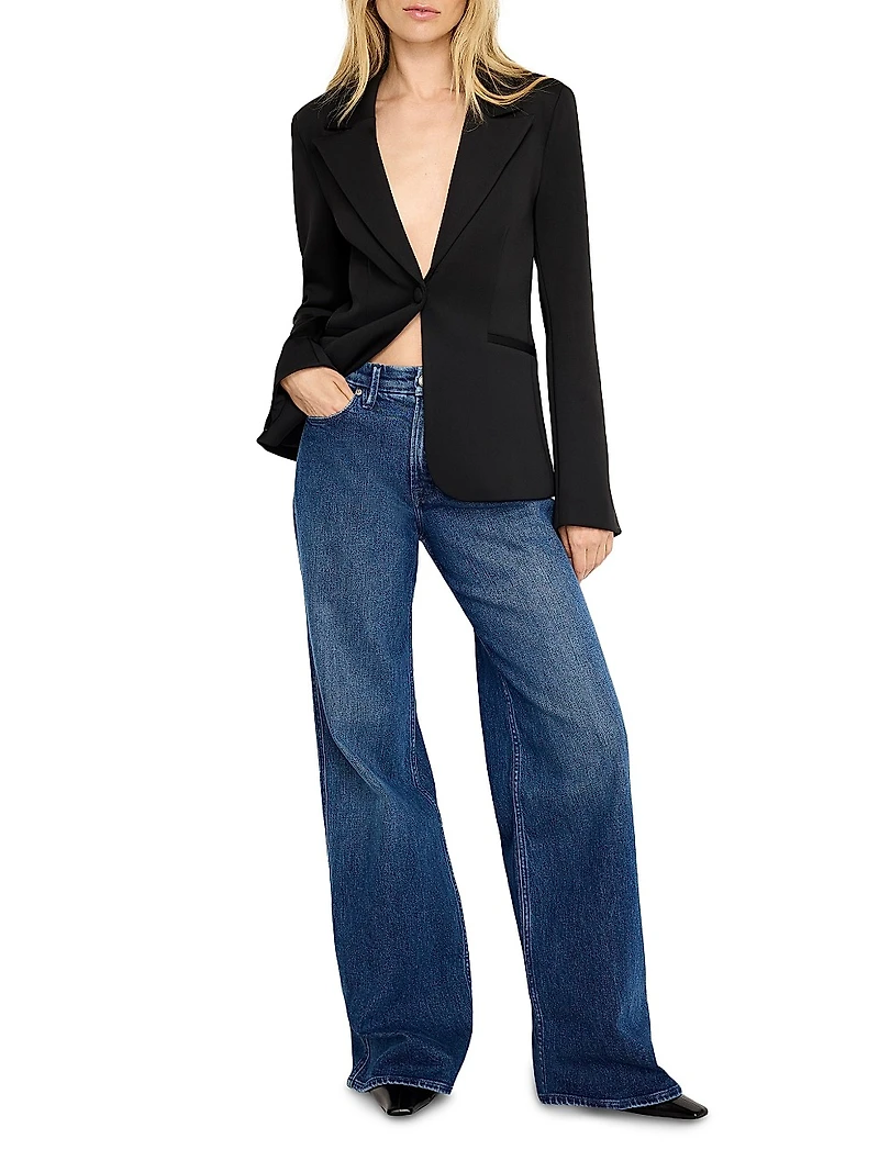 Good Skate Mid-Rise Stretch Wide-Leg Jeans