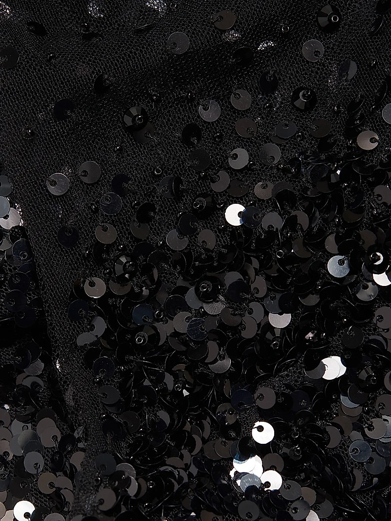 Candida Sequined Tulle Gown