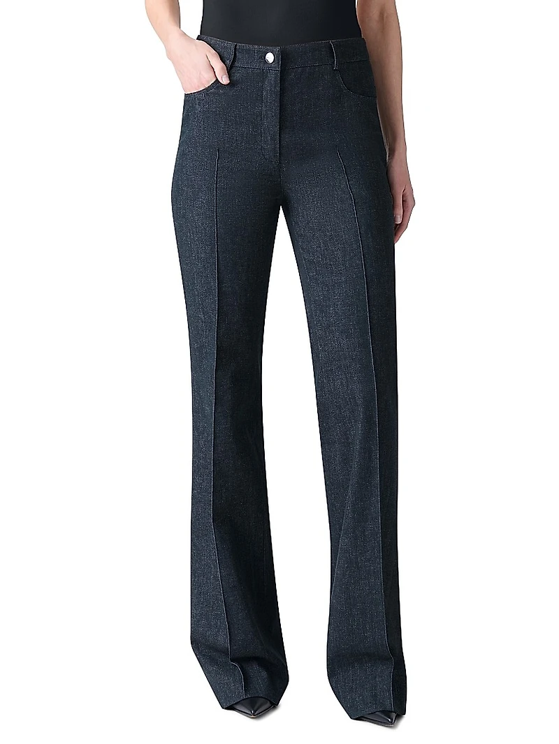 Farid Seamed Boot-Cut Jeans