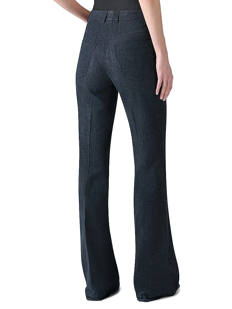Farid Seamed Boot-Cut Jeans