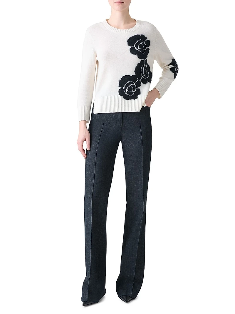 Farid Seamed Boot-Cut Jeans