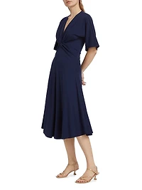 Lorraine Twist Midi-Dress