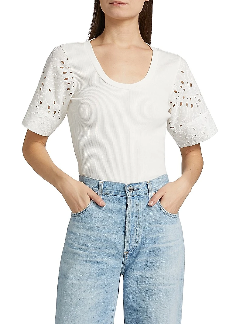 Margaux Mixed Media T-Shirt