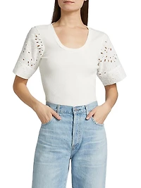 Margaux Mixed Media T-Shirt