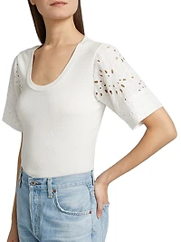 Margaux Mixed Media T-Shirt