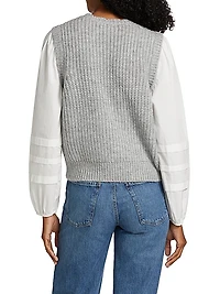 Cable-Knit Sweater Vest