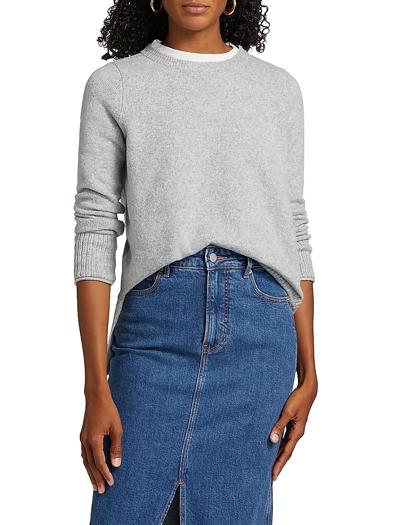 Layered Crewneck Sweater