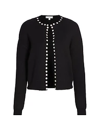 Embellished Crewneck Cardigan