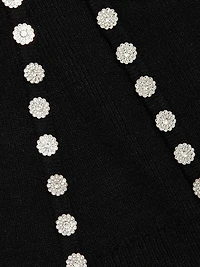 Embellished Crewneck Cardigan