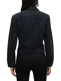 Denim Cinched-Waist Jacket