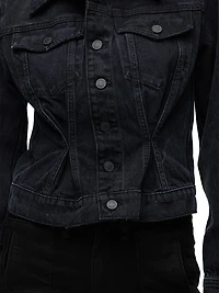 Denim Cinched-Waist Jacket