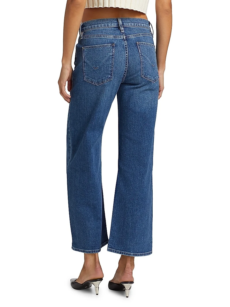 Rosie High-Waist Wide-Leg Ankle Jeans