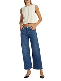Rosie High-Waist Wide-Leg Ankle Jeans