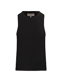 Jersey Twist Back Crewneck Tank