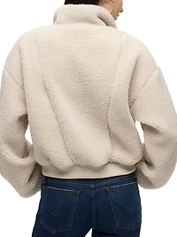 Faux-Shearling Zip-Up Jacket