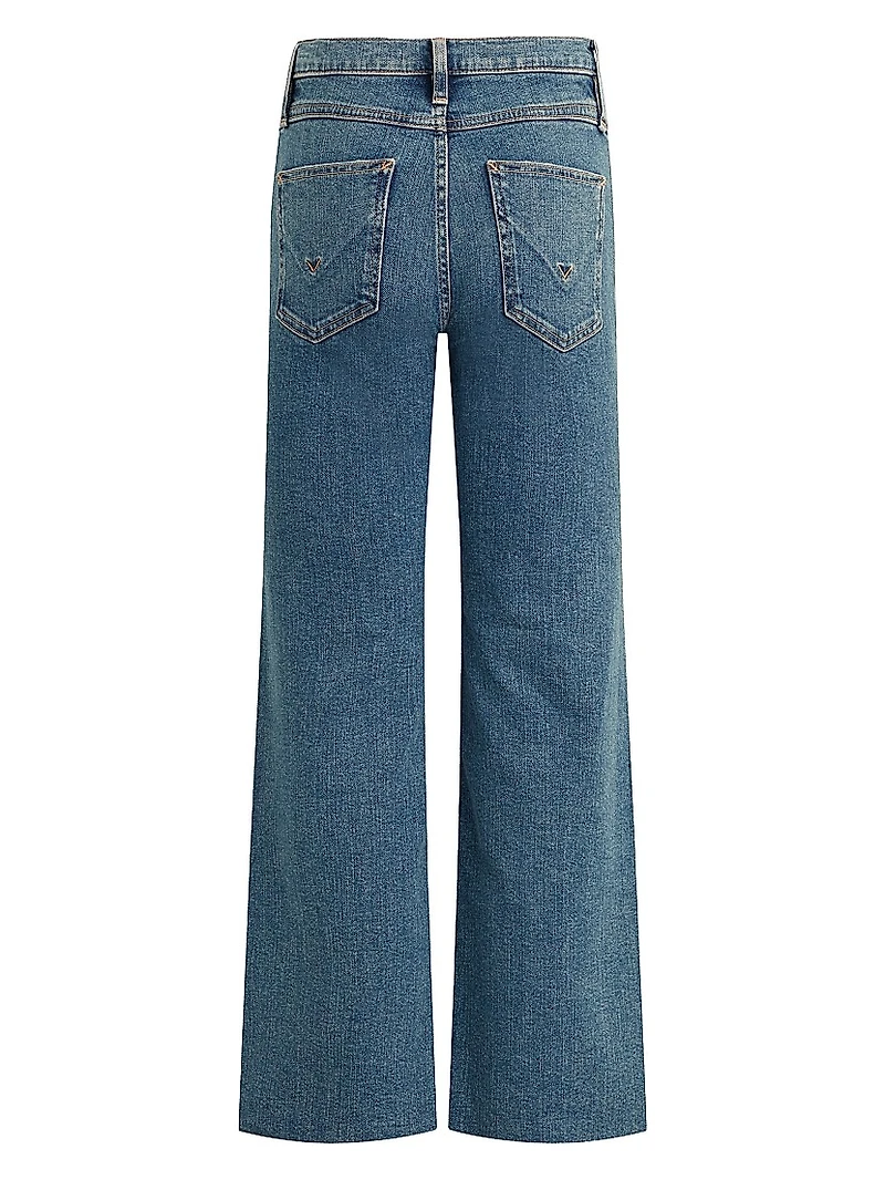Rosie Cropped High-Rise Wide-Leg Jeans