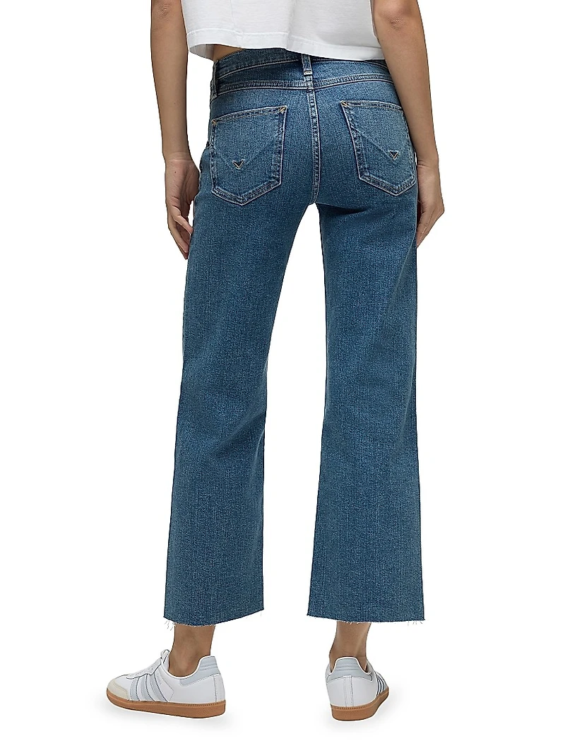 Rosie Cropped High-Rise Wide-Leg Jeans