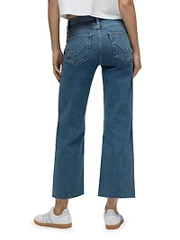 Rosie Cropped High-Rise Wide-Leg Jeans