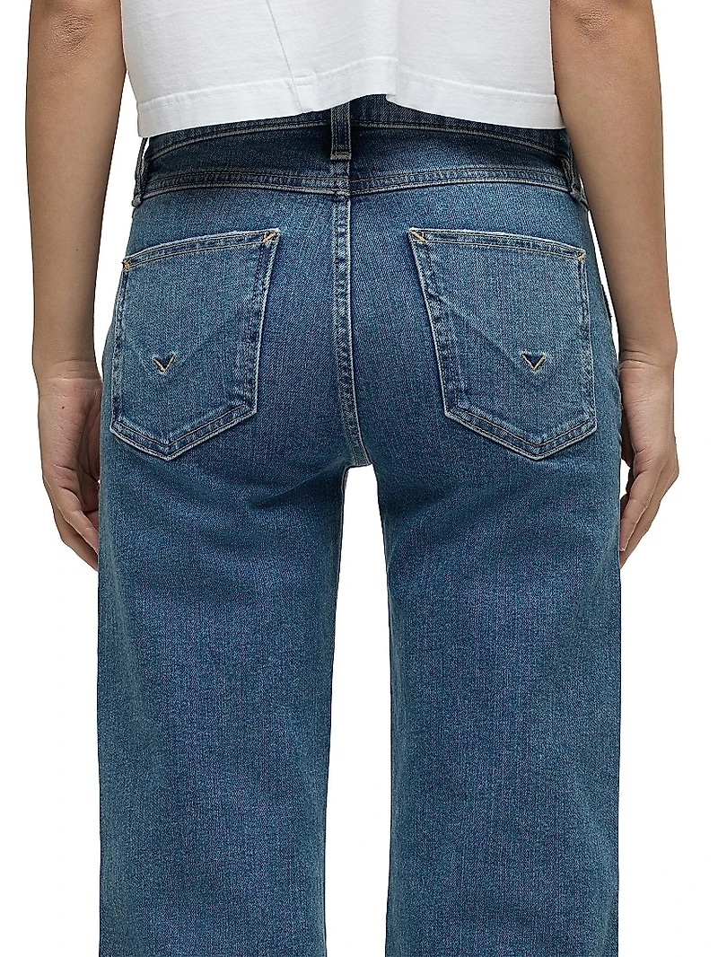 Rosie Cropped High-Rise Wide-Leg Jeans