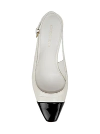 Cecile 65MM Leather Slingback Pumps