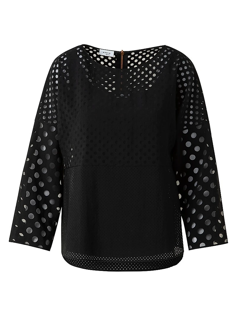 Polka Dot Organzino Blouse