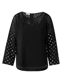 Polka Dot Organzino Blouse