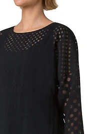 Polka Dot Organzino Blouse
