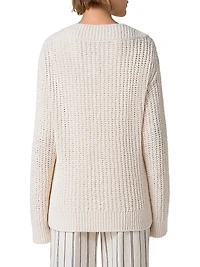 Summer Tweed-Knit Sweater