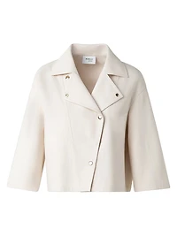 Asymmetric Cotton-Blend Jacket