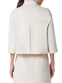 Asymmetric Cotton-Blend Jacket