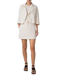 Asymmetric Cotton-Blend Jacket