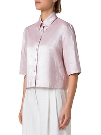 Cotton-Linen Faille Shirt
