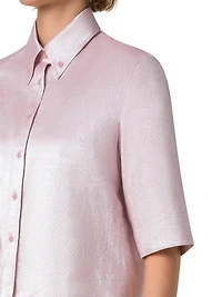 Cotton-Linen Faille Shirt