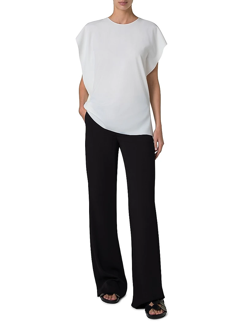 Sleeveless Ruffled Tank Blouse