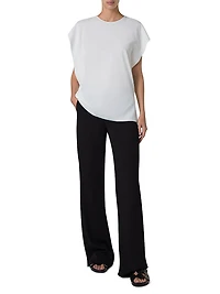 Sleeveless Ruffled Tank Blouse