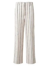 Chiara Cropped Striped Pants