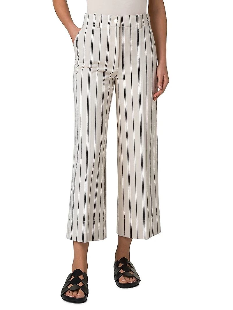 Chiara Cropped Striped Pants