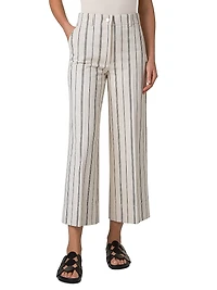 Chiara Cropped Striped Pants