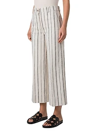 Chiara Cropped Striped Pants