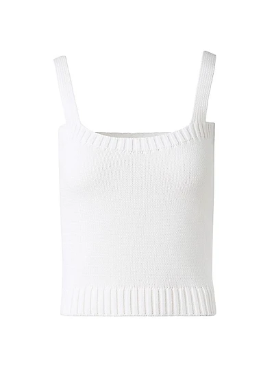 Cotton Rib-Knit Top