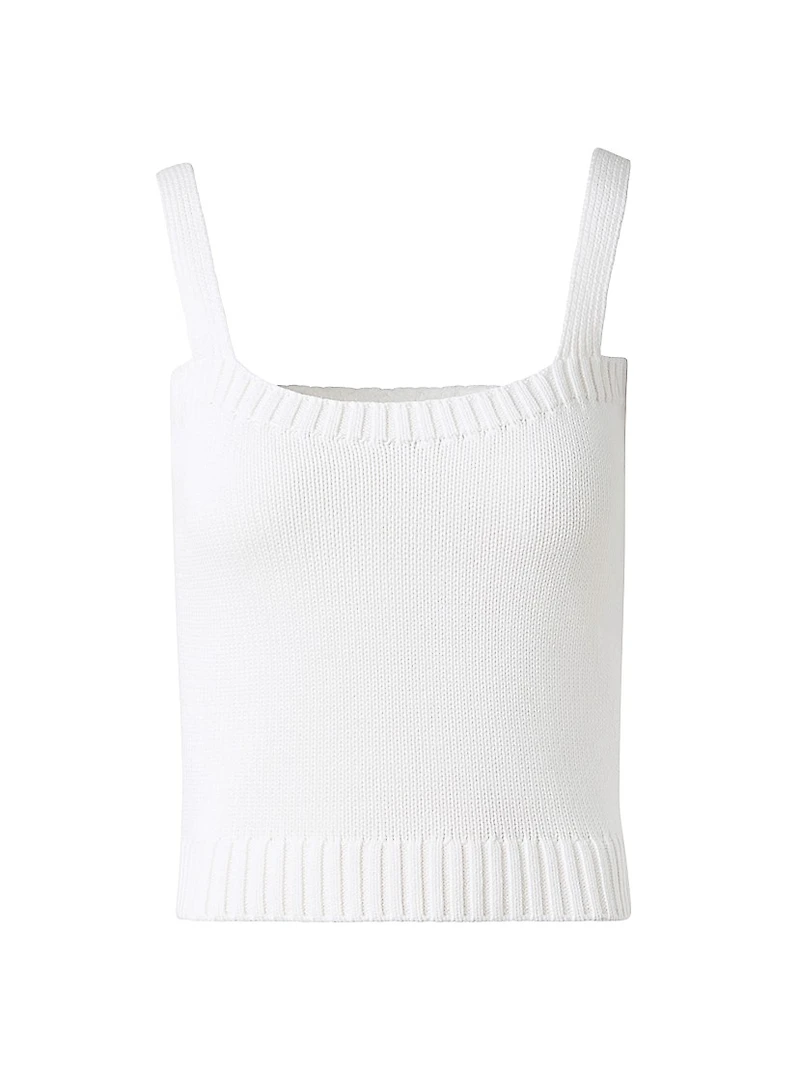 Cotton Rib-Knit Top