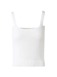 Cotton Rib-Knit Top