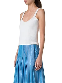 Cotton Rib-Knit Top
