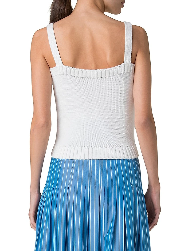 Cotton Rib-Knit Top