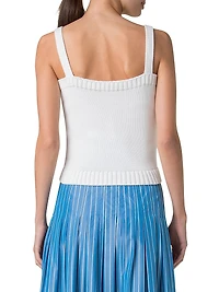 Cotton Rib-Knit Top