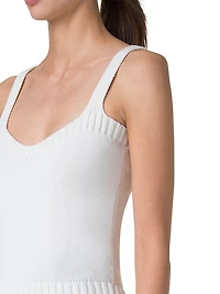 Cotton Rib-Knit Top